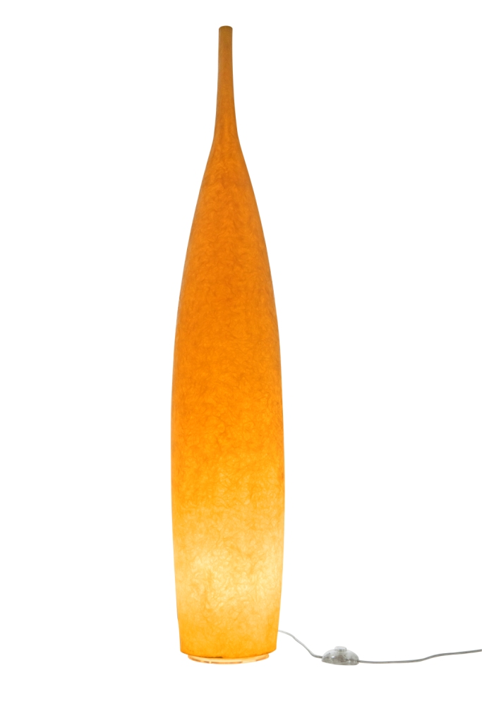 Floor Lamp Tank 1 In-Es Artdesign Collection Luna Color Orange Size 142 Cm Diam. 23 Cm